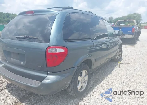 2006 Dodge Caravan Sxt из США, поврежденный, VIN 1D4GP45R76B593316